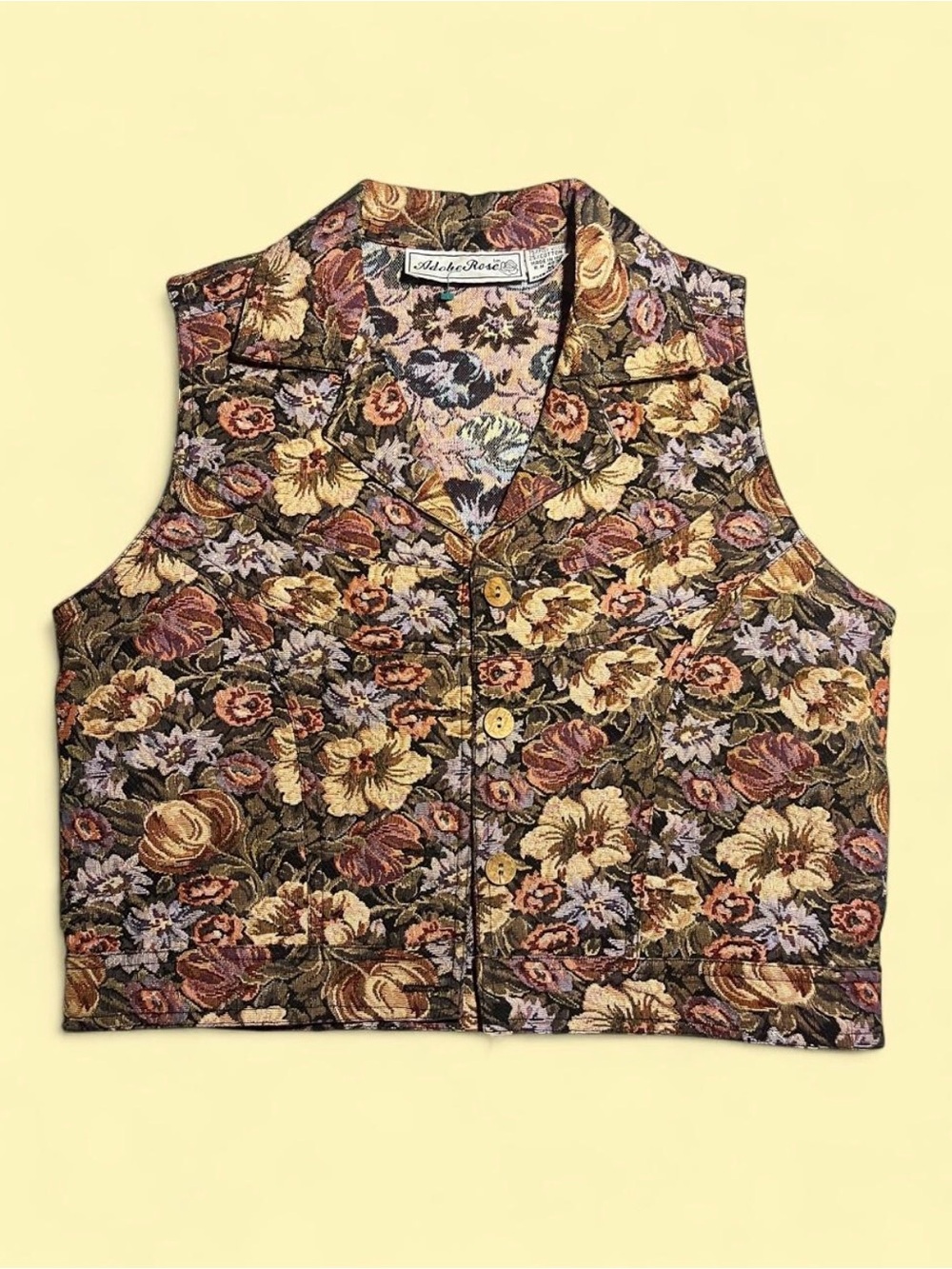 Vintage floral vest